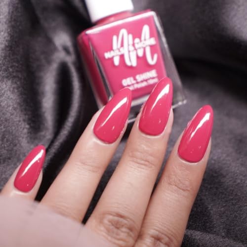 Image of Nails & More Rough Pink Nail Polish, Argan Oil-Infused Gel Shine, Subtle Pink Nails, Dusty, Warm Undertones | 10ml