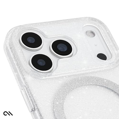 Image of Case-Mate iPhone 17 Pro Case - Twinkle Stardust | Compatible with MagSafe - Stylish Sparkly Phone Cover with 12ft Drop Protection - Magnetic Phone Cover for iPhone 17 Pro