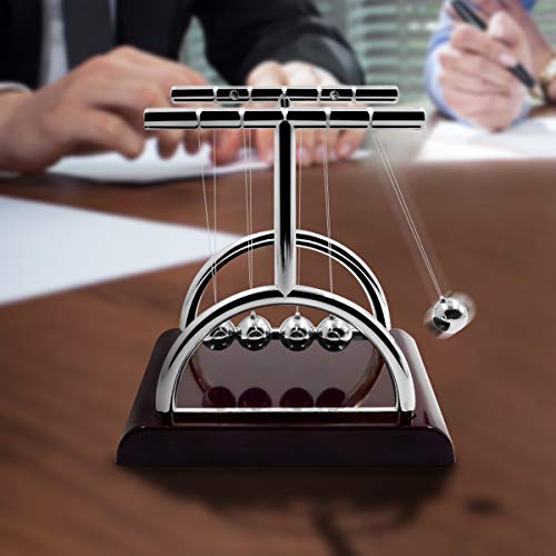 Newton Cradle Small Balance Ball Swinging Balls Physics Science Pendulum Balls Newtons Balls