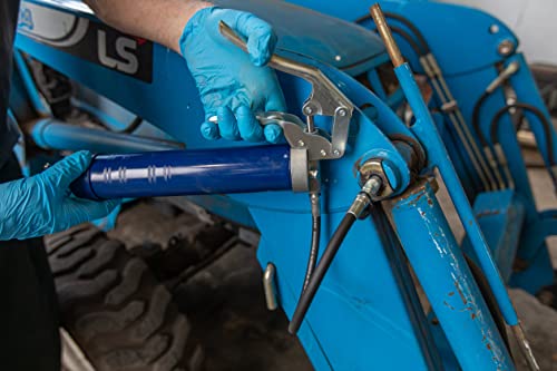 Lincoln 1133 Pistol Grip Grease Gun with 18" Whip Flex Hose and Coupler, 2-Way Loading, 6,000 PSI, One-Hand Operation, Dual-Lip Follower, Standard Grease Cartridges, Jam-Proof Toggle, Cast Pump Head - Thumbnail 3