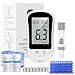 Rewing Blood Sugar Monitor Blood Sugar Test Kit with 100 Test Strips & 100 Lancets, No Coding Diabetes Testing Kit 250 Memory 5 Seconds Accurate for Diabetics Home Self-Testing-in mmol/L