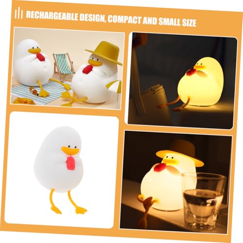 Lámpara de noche con diseño de pato VICASKY recargable miniatura 6