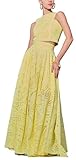 Melliflo Women's Summer 2 Piece Outfits Crop Tank Tops Long Skirt Set Sleeveless Maxi Dress Nightclub Party Dress with Pocket
