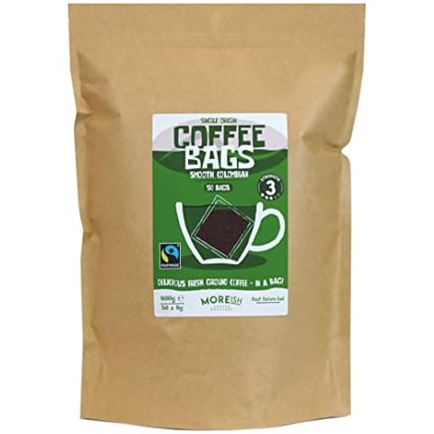 Moreish Coffee Bags - Smooth Colombian Fairtrade (50 Single Origin Coffee Bags) Cover