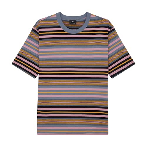 Paul Smith Ps Pual Smith Men's Regular Fit Stripe Short Sleeve T-Shirt