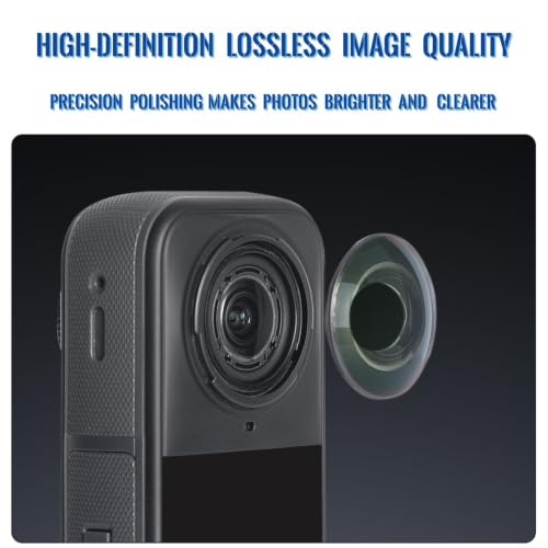 Lente de vidrio negro para Insta360 X5 que logra restauración sin costuras 7