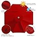 EliteShade USA 9FT Patio Umbrella Replacement Covers 8 Ribs Market Umbrella Canopy Cover (CANOPY ONLY) (Red)