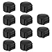 Canomo Pack of 10 Comfortable Rubber Clarinet Thumb Rest Cushion Protector, Black