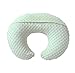 QUENESS Nursing Pillow and Positioner, Breastfeeding, Bottle Feeding, Baby Sitting Support with Removable Ultra Soft Cover, Tummy Time Support for Baby Boys and Girls (Green)