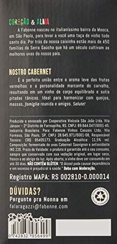 Fabenne Vinho Tinto Cabernet Sauvignon - Bag-in-Box 3 Litros cada