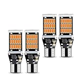 TimNas Pack-4 T15 4014 45SMD Car LED Reverse Lights, 12V 6500K Car Turn Signal Bulbs, 800LM High Bri
