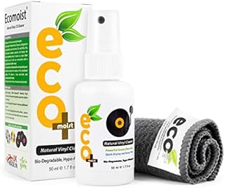 Ecomoist Vinyl Cleaner Kit 50ML with Fine Microfiber Towel, Made in The UK. Green Product.