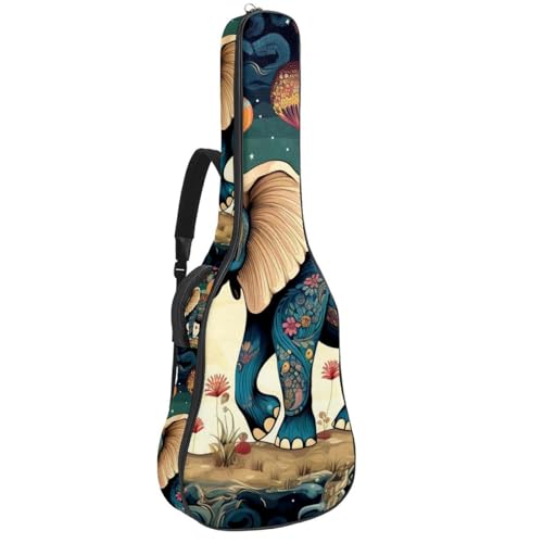 Sac de guitare éléphant coloré idéal pour les déplacements urbains