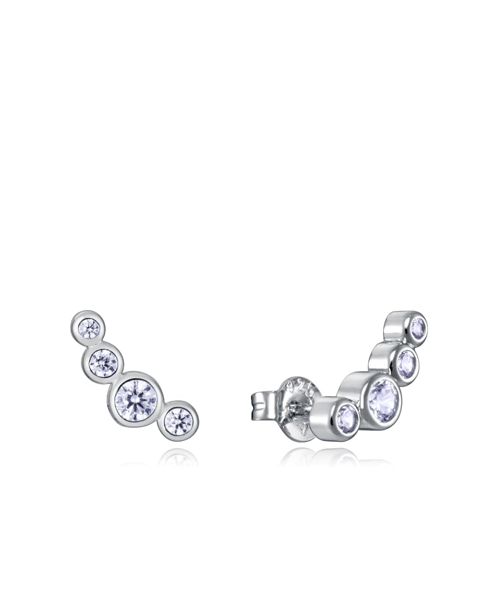 Viceroy Pendientes Viceroy Jewels de plata de ley con baño de rodio y circonitas para mujer - 9116E000-30