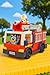 Bluey Firetruck Toy with Firefighter Bingo, Bob Bilby Figures | Extendable Ladder & Hose | Includes Stickers - Perfect for Kids Ages 3+