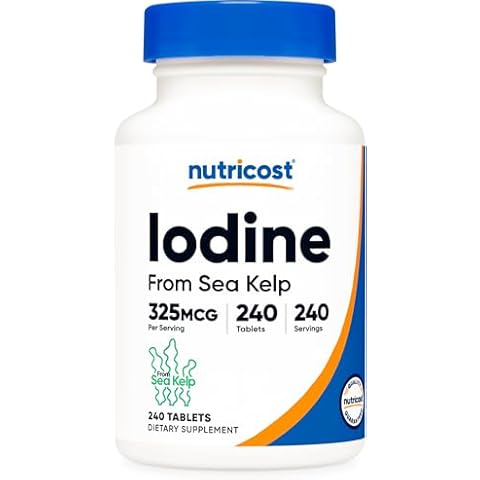 Nutricost Iodine Supplement 325mcg, 240 Tablets Cover