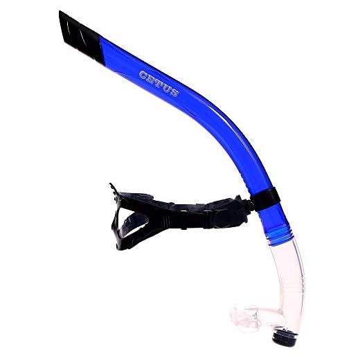 Respirador Snorkel Frontal de Natação Cetus Aires Pro - Azul