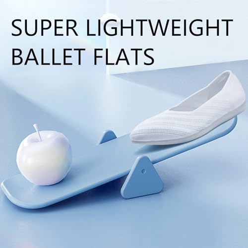 buyrew women39s ballet flats pointed toe knit slip on arch support comfortable dress shoes for women low wedge casual work flats