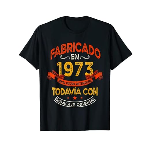 Fabricado En 1973 Regalo 48 Años Cumpleaños Hombre Mujer Camiseta