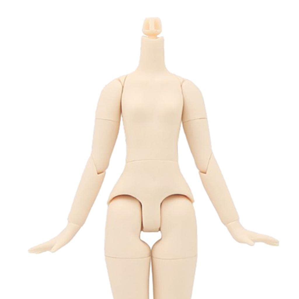 Female Doll Körper Blythe Doll Customize Puppenkörper Puppenfigur Blankopuppe Austauschbarer Körper für Ersatzteilbedarf Restaurierung Hobb, Natürlich, 20 cm