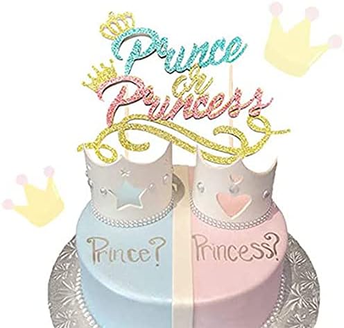 Amazon Co Jp プリンスまたはプリンセス ケーキトッパー プリンスまたはプリンセス 性別お披露目 ケーキトッパー プリンスまたはプリンセス ベビーシャワー ケーキトッパー 男の子または女の子用 ケーキトッパー ホーム キッチン