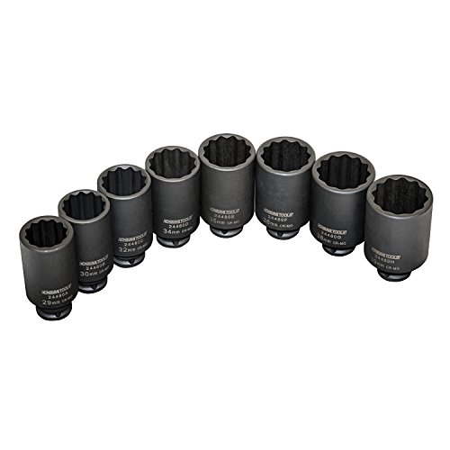 OEMTOOLS 24480 12 Point Axle Nut Socket Set (8 Piece)
