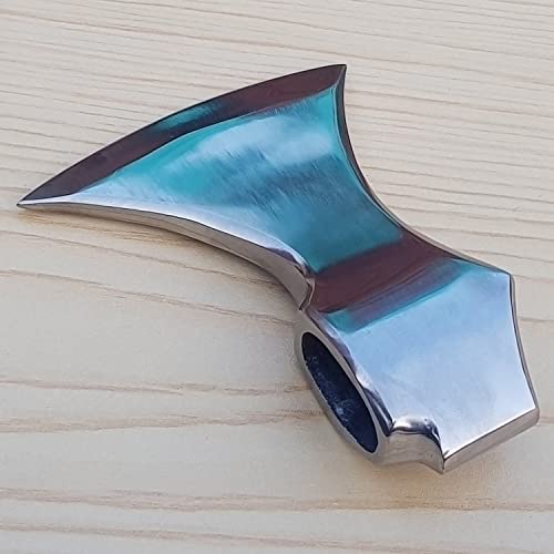 Steel Craft White ESTWING SPORTSMAN'S Hatchet Custom Hand Made HIGH Carbon Steel Tomahawk Viking Axe Head with Leather Sheath