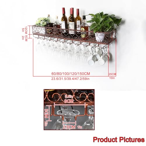 Casier à vin mural avec support en verre pour optimiser petite cuisine