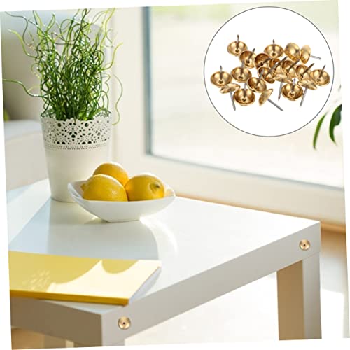 50 clavos redondos de cobre para muebles, 50 piezas, decoración interior miniatura 7
