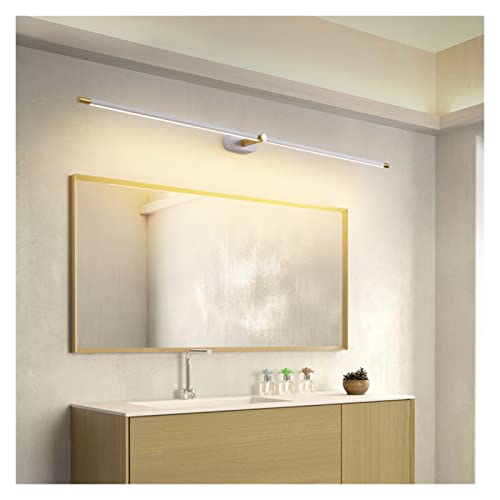 WLCBWYF Lámpara de Pared, luz de Espejo LED Moderna Negra/Dorada/Blanca, lámpara de Espejo Frontal para baño, Accesorios de lámpara de Espejo Miroir Mural 110 V 220 V, lámpara de