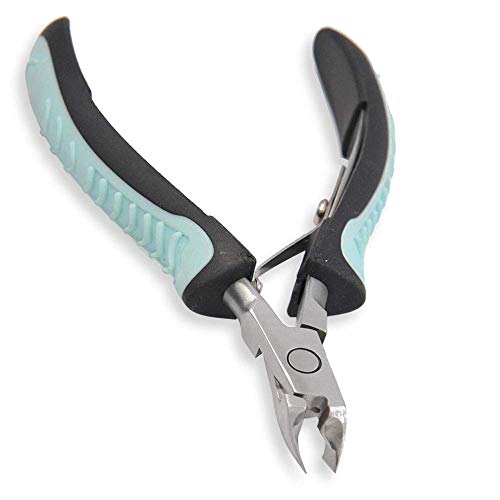 Cuticle Trimmer Cuticle Nipper, IVON Professional Non-slip Cuticle Cutter Dead Skin Remover, Stainless Steel Manicure Pedicure Tool for Fingernails and Toenails (Green)