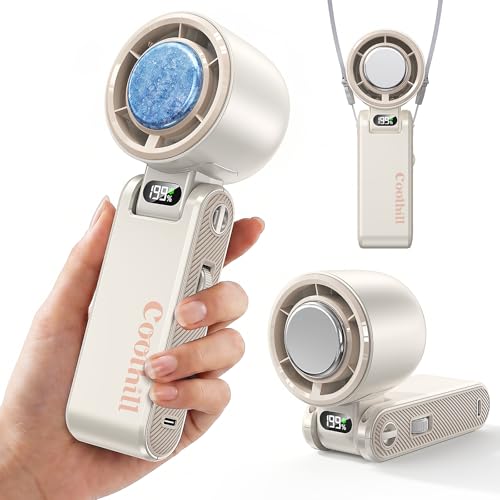 Image of Pro Handheld Portable fan with Turbo Cooling 199-Speed 5500mAh | Hand Held Fan Rechargeable Powerful Mini Personal fan for Travel, Outdoor, Beach & Makeup