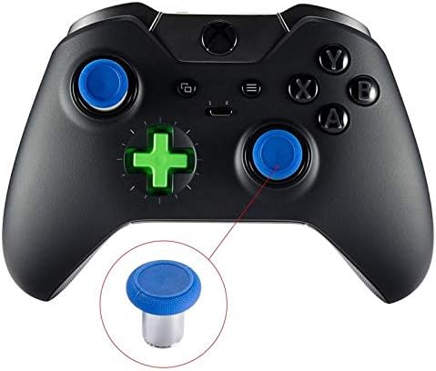 eXtremeRate 8 in 1 Blue Metal Magnetic Thumbsticks for Xbox One, for Xbox Series X|S and PS4 Controller with T8H Cross Screwdrivers