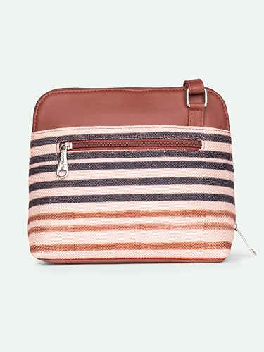 Image of ZOUK Printed Vegan Leather Out Of Office Sling Bag With Adjustable Strap For Women's Girls
