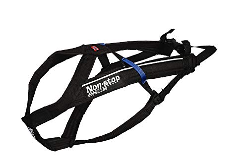 Non-Stop Zuggeschirr FREEMOTION Harness Brustgeschirr schwarz für Hunde Größe 6