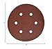 PORTER-CABLE 736600825 6-Inch 6-Hole Hook and Loop 80 Grit Sanding Discs (25-Pack)