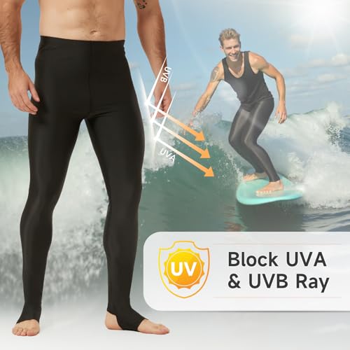 Men's Long Swim Pants UV Protection Compression Workout Surfing Legging Quick-Dry & Breathable Swimming Pants3