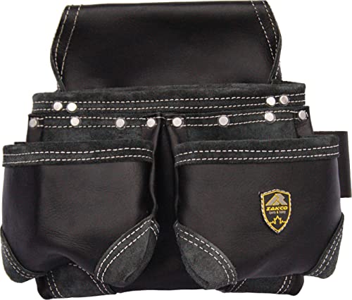 Miniatura 5 de Zakco Pro-20 Professional Genuine Leather Carpenter Tool Belt, Construction Tool Belt Pouches, Framer, Roofers, Drywall Tool Belt