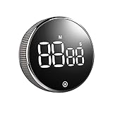 vipmoon timer da cucina magnetico timer con conto digitale timer con volume regolabile e 3 livelli timer per conto alla rovescia per cottura classe studio allenarsi nero