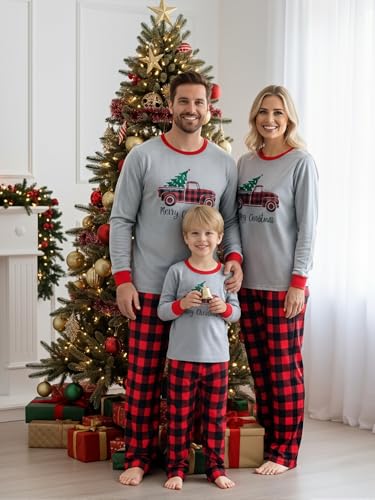 Image of Yaffi Matching Family Pajamas Sets Christmas PJ's Sleepwear for Kids & Adult