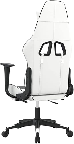Miniatura 6 de Silla de escritorio para juegos de masaje con reposapiés, silla de computadora para juegos, adecuada para ver actuaciones, trabajar, descansar,