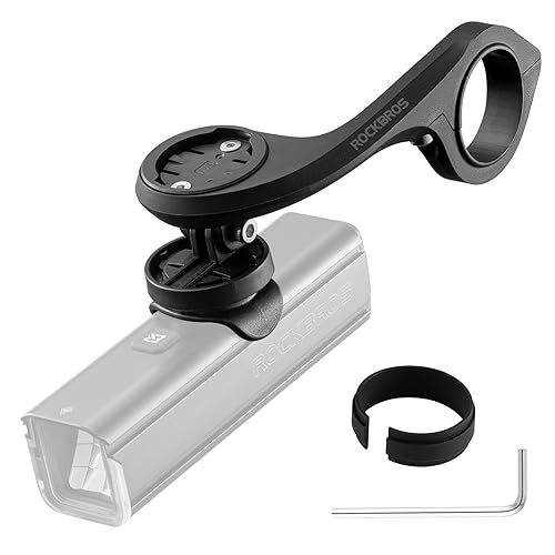 ROCKBROS Bike Computer Mount GPS Mount Compatible with Garmin, iGPSPORT for Bike Handlebar 25.4-31.8mm Road MTB Bike Accessories