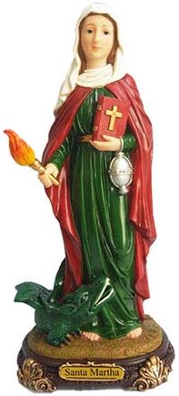 Santa Martha Estatua Dama con Dragón Estatua Santa Martha La Dominadora Estatua Marta Dominatrix