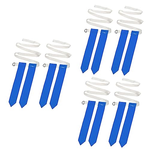 BESPORTBLE 6pcs American Football Waist Belt with Flags Webbing for Training Practices Secure Double Stitched Design Rugby Game Accessories for All Ages