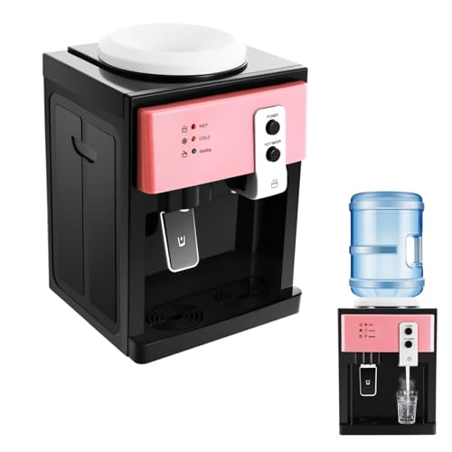 Image of 1.1-4.9 Gal Top Loading Water Dispenser, Hot /Cold /Warm Hot and Cold Mini Water Dispenser, Countertop Electric Hot Water Dispenser Water Cooler for Home, Office, Dorm Bedside Use(46.4F - 194F)