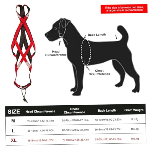 Zuggeschirr für Hunde | Ultra-Robust & Reflektierend | Aktivgurt für Schlittenhunde, Sport & Training | Komfortabel & Ausgezeichnet (Rot, L)