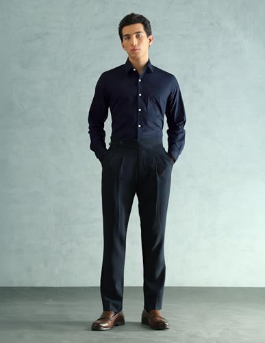 Image of Arrow Slim Fit Mens Formal Shirt - 100% Cotton, Breathable & Comfortable, Full Sleeves Shirts for Men