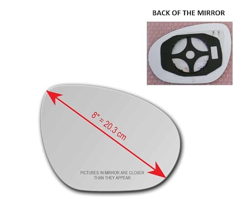 Heated Mirror Glass with Back Plate for 2009-2014 Nissan Juke Cube Passenger Side View Right RH