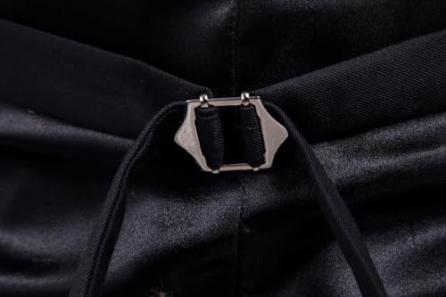 Men's V Neck Slim Fit Suit Vest Formal Business Wedding Waistcoat Solid Color Sleeveless Groomsmen Dress Vests4