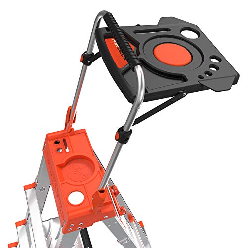 Little Giant Ladders, Select Step with AirDeck Accessory, 5-8 foot, Stepladder, Aluminum, Type 1A, 300 lbs weight rating, (15125-001)